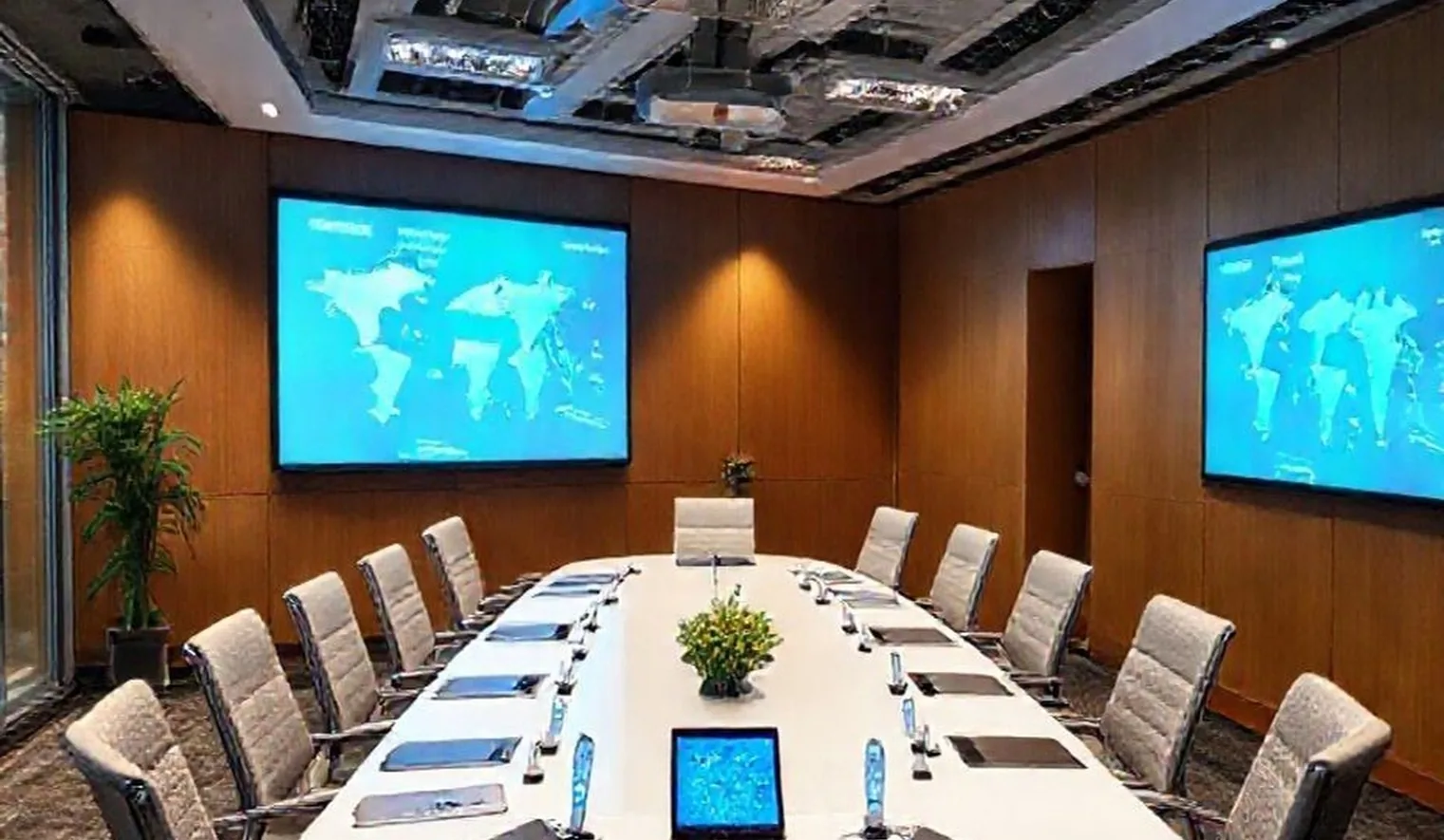 Digital transformation meeting room discussion